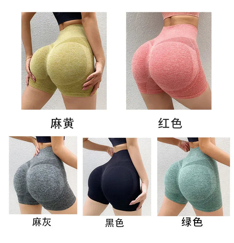 Short Gym Women‘s Gym Shorts High Elasticity Yoga Clothing Absorbent Short Sets Push Up Pants Cycling Jogging Fitness Legging